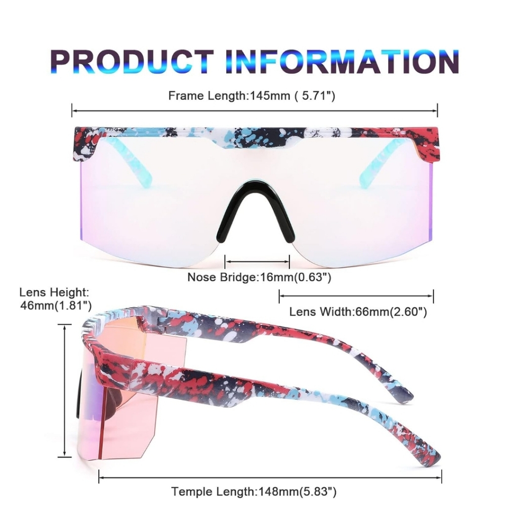 Colorful Patterned Sunglasses - Picture 2 of 3
